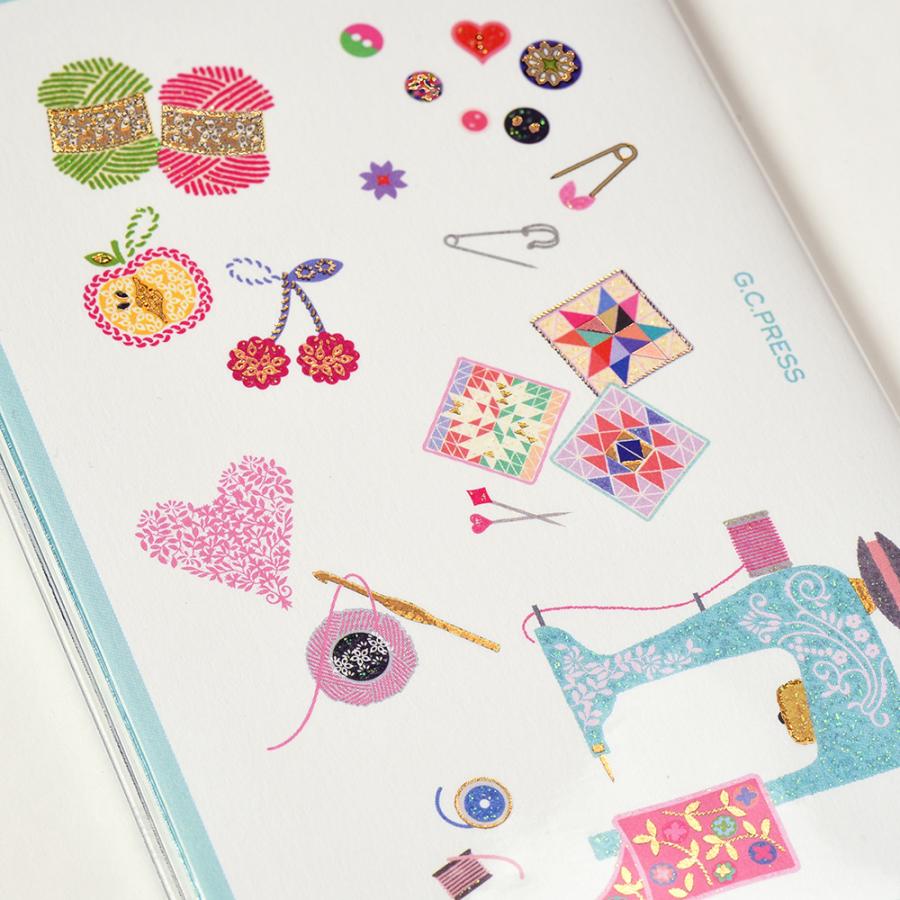 G.C.PRESS　2026ダイアリー　月間　ポケット　手芸　LIKE IT!　760-34｜手帳 スケジュール帳 日記 月曜始まり |  | 12