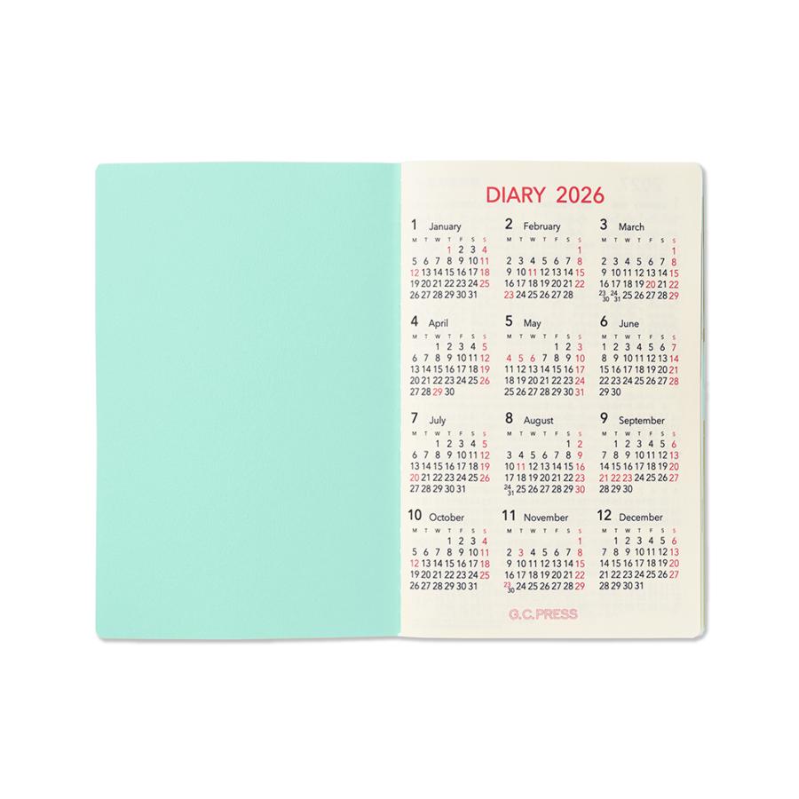 G.C.PRESS　2026ダイアリー　月間　ポケット　手芸　LIKE IT!　760-34｜手帳 スケジュール帳 日記 月曜始まり |  | 03