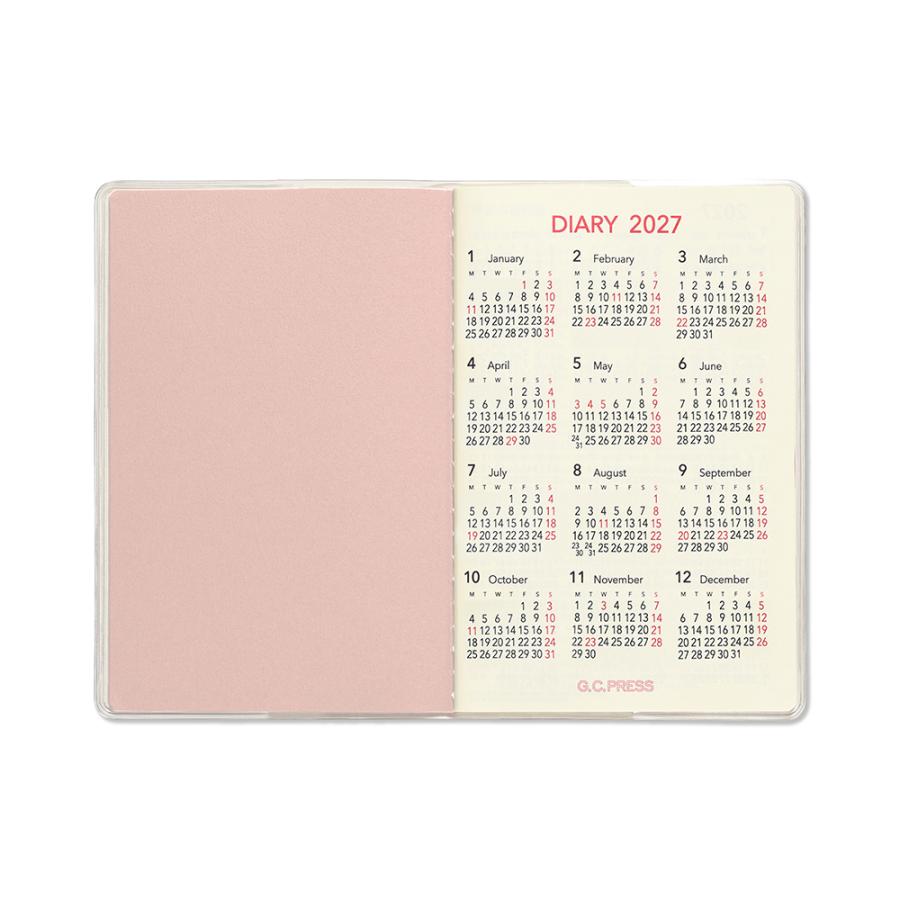 G.C.PRESS　2027ダイアリー　月間　ポケット　ＮＥＫＯ　760-41｜2027手帳 スケジュール帳 マンスリー 月曜始まり |  | 03