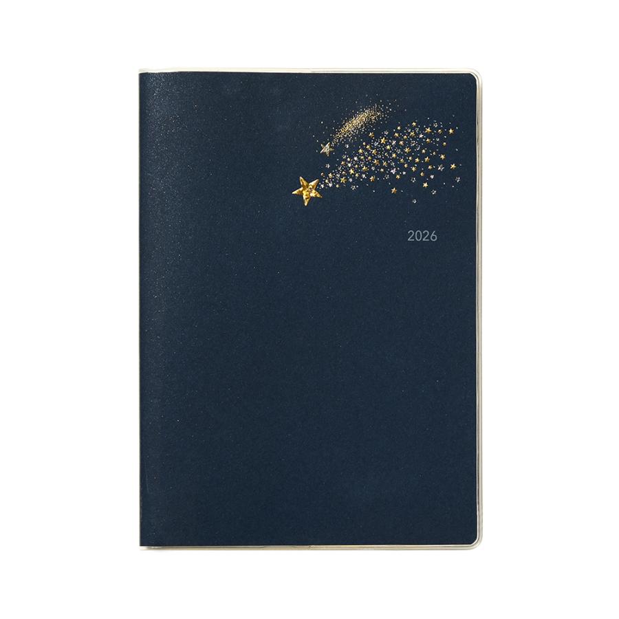G.C.PRESS　2026ダイアリー　月間　Ｂ６　流れ星　761-26｜2026手帳 スケジュール帳 日記 マンスリー 月曜始まり B6 |  | 01