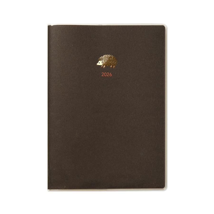 G.C.PRESS　2026ダイアリー　月間　Ｂ６　ハリネズミ　761-28｜2026手帳 スケジュール帳 日記 マンスリー 月曜始まり |  | 01