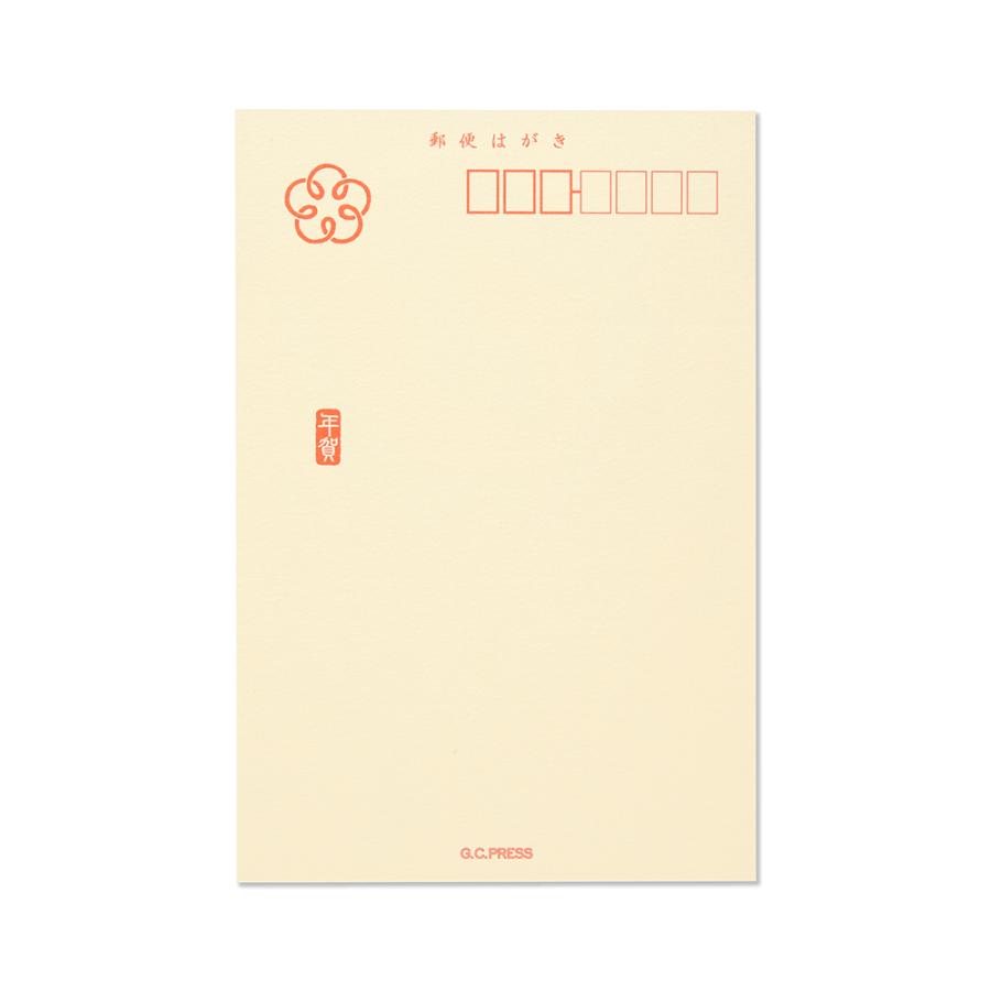G.C.PRESS　年賀状　丸巳　赤ベタ　818-72 |  | 01