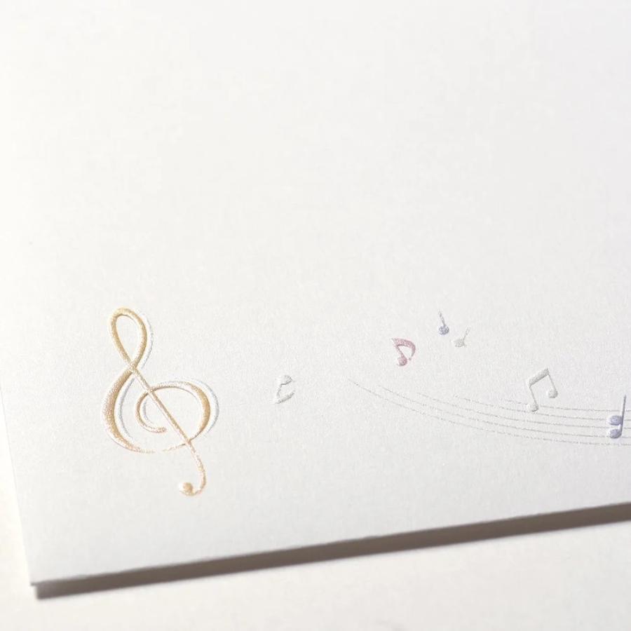 G.C.PRESS　便箋/封筒セット　アンダンティーノ　音符　ヨコ罫 |  | 08