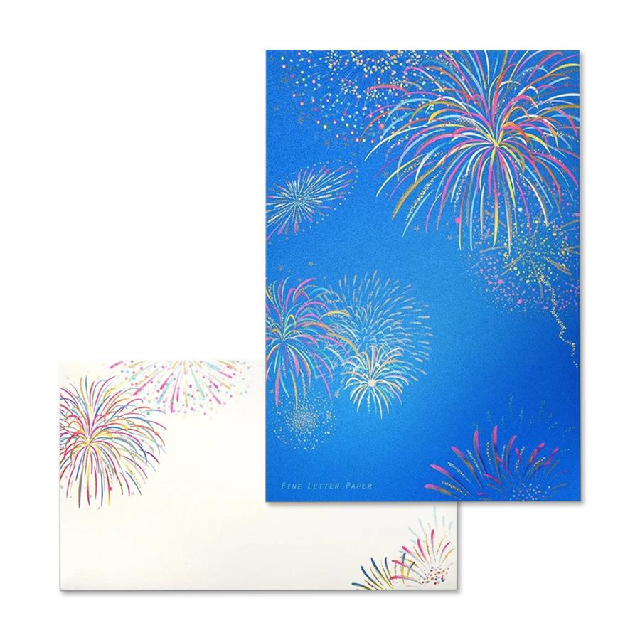 G.C.PRESS　便箋/封筒セット　花火　ヨコ罫 | 