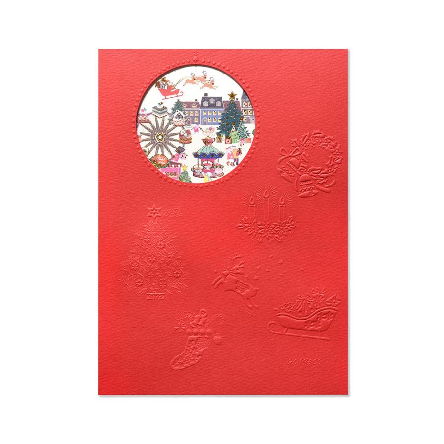 G.C.PRESS 便箋/封筒セット ノエル ドゥ 窓付き XBF0122｜文房具 手紙