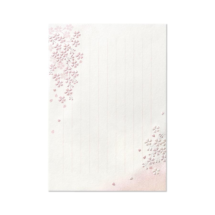 G.C.PRESS　便箋/封筒セット　花霞　Ａ５｜文房具 手紙 桜 花柄 春 ギフト |  | 02