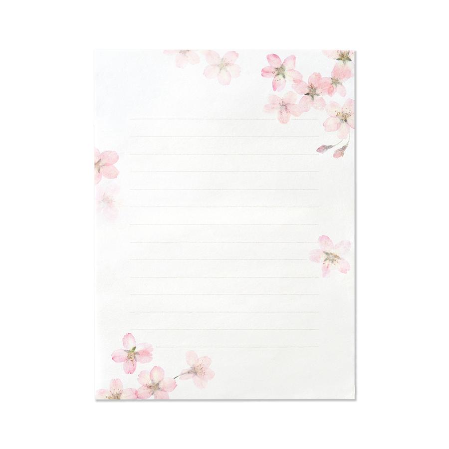 G.C.PRESS　便箋/封筒セット　ピュアナチュラル桜｜文房具 手紙 桜 花柄 春 ギフト |  | 02