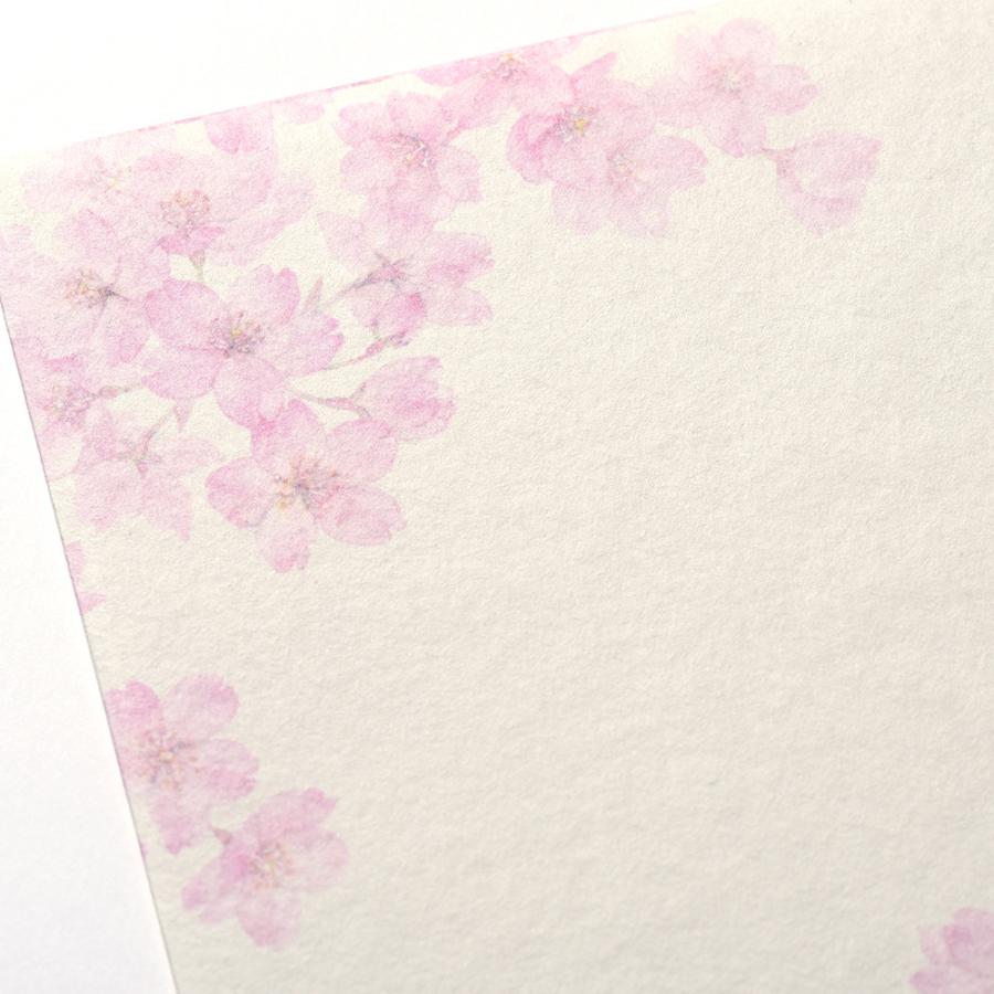 G.C.PRESS　ミニレターパッドセット　チェリーブロッサム　イン　ザ　モーニング　サン｜文房具 レターセット 手紙 桜 花柄 |  | 09