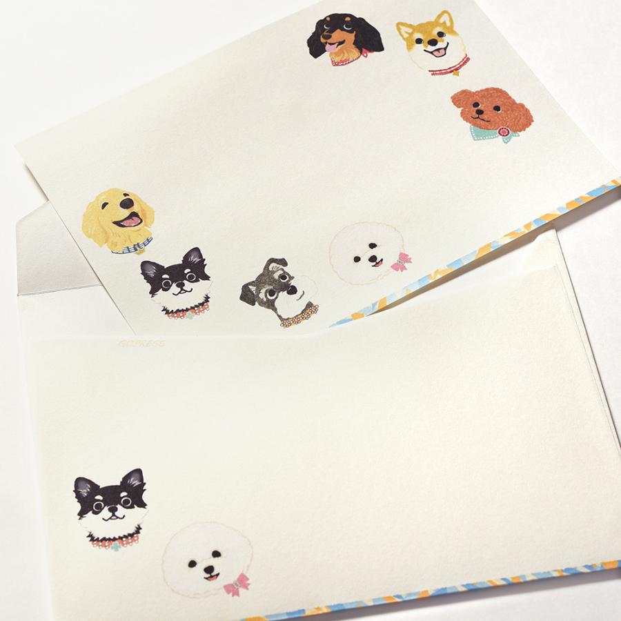 G.C.PRESS　ミニレターパッドセット　ＩＮＵ｜文房具 レターセット 手紙 犬 いぬ |  | 08