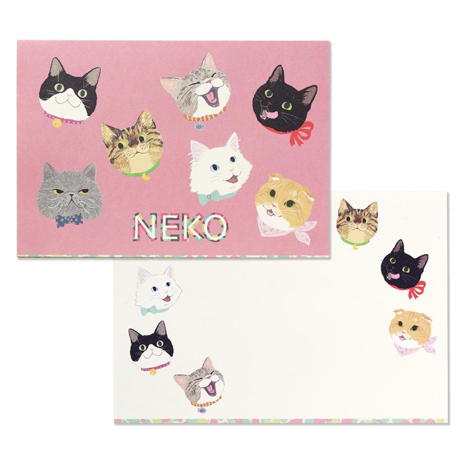 G.C.PRESS　ミニレターパッドセット　ＮＥＫＯ｜文房具 レターセット 手紙 猫 ねこ | 