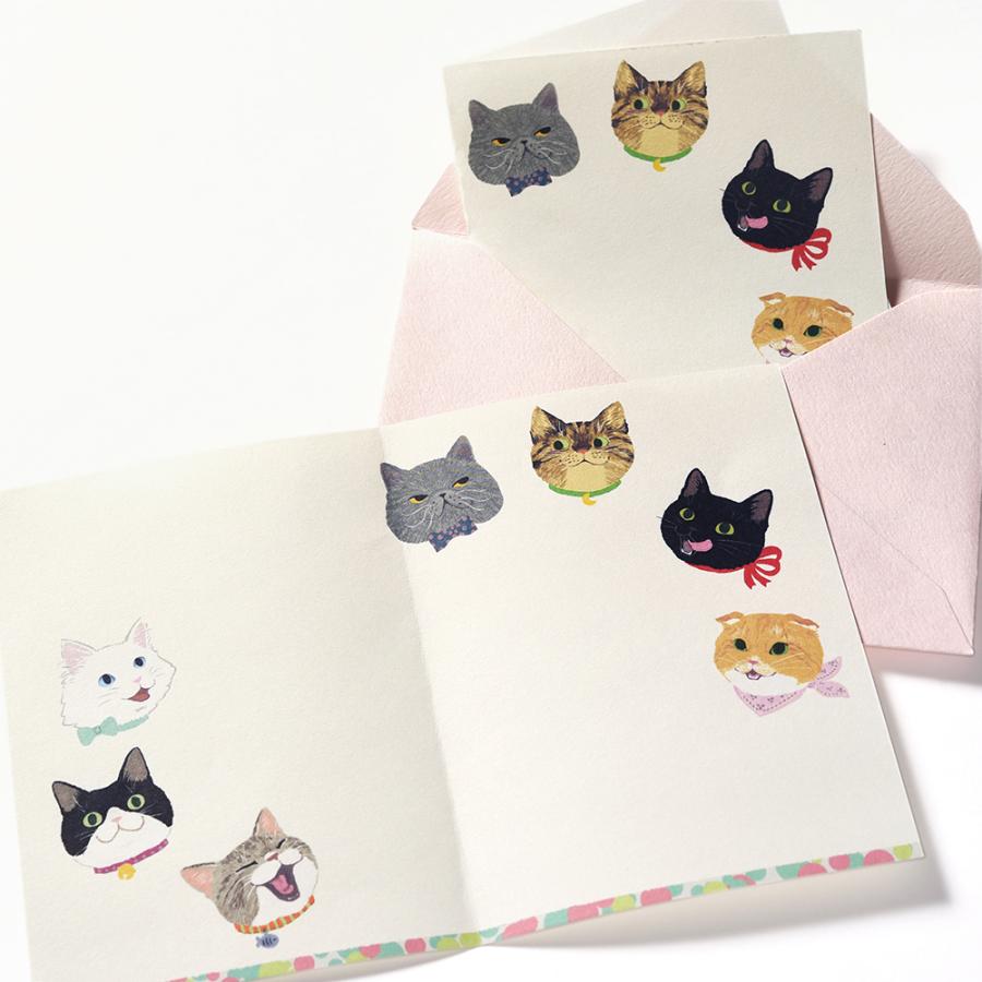 G.C.PRESS　ミニレターパッドセット　ＮＥＫＯ｜文房具 レターセット 手紙 猫 ねこ |  | 05