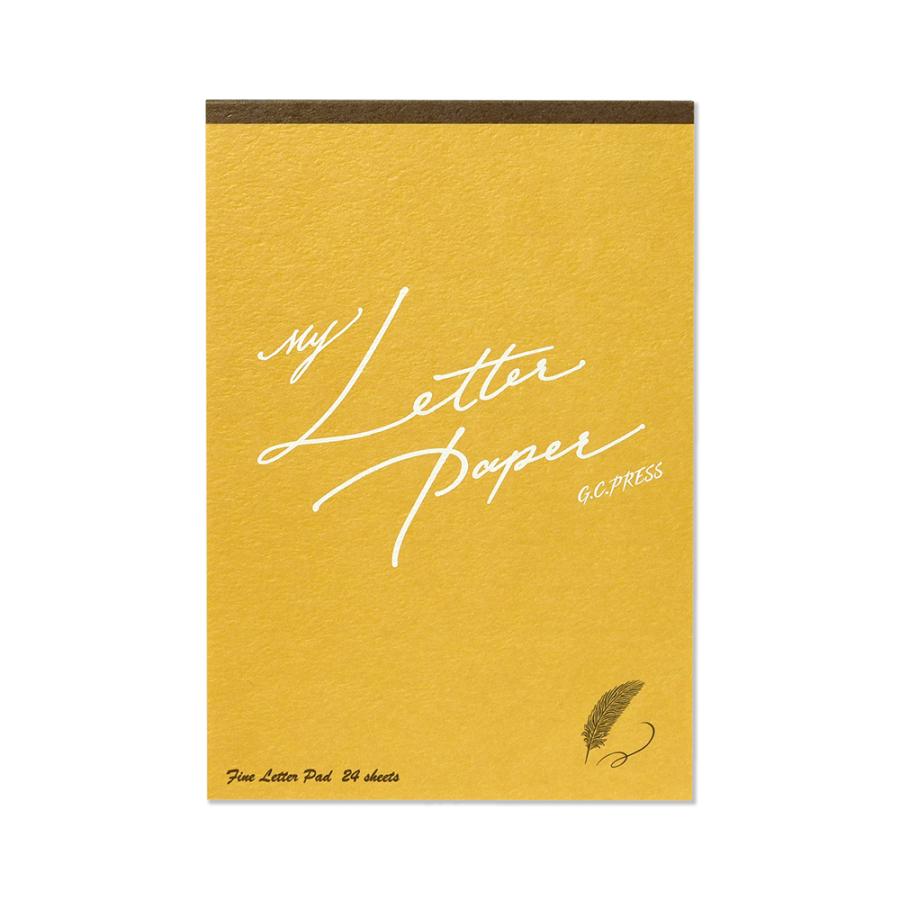 G.C.PRESS　ミニレターパッドセット　マイレターペーパー　イエロー｜レターセット 手紙 ビジネス 羽根ペン フォーマル お礼状 挨拶状 |  | 01