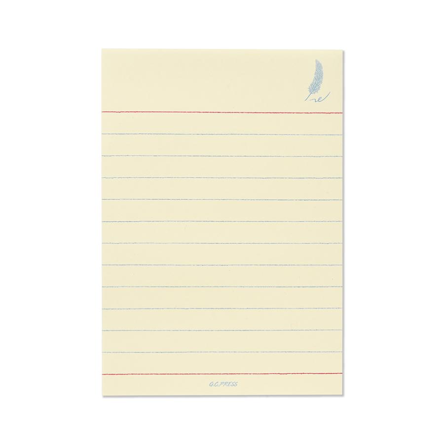 G.C.PRESS　ミニレターパッドセット　マイレターペーパー　イエロー｜レターセット 手紙 ビジネス 羽根ペン フォーマル お礼状 挨拶状 |  | 03