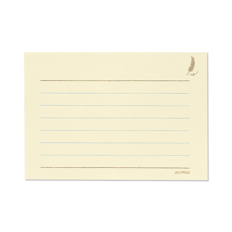 G.C.PRESS　ミニレターパッドセット　マイレターペーパー　ブルー｜レターセット 手紙 ビジネス 羽根ペン フォーマル お礼状 挨拶状 |  | 03