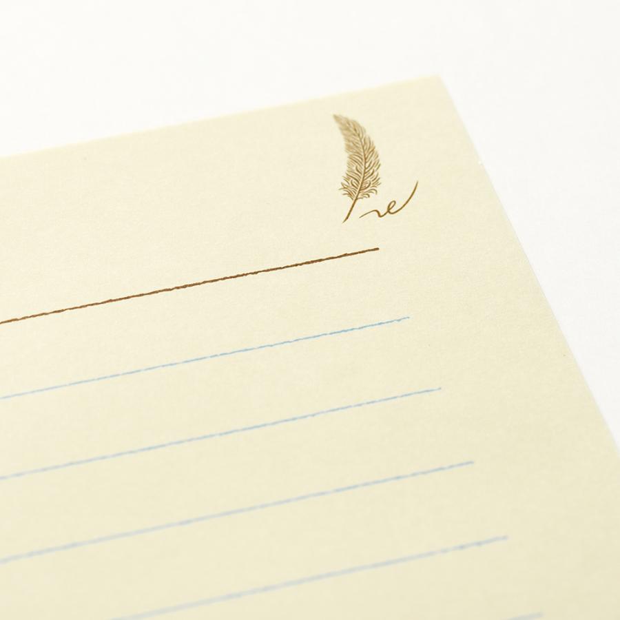 G.C.PRESS　ミニレターパッドセット　マイレターペーパー　ブルー｜レターセット 手紙 ビジネス 羽根ペン フォーマル お礼状 挨拶状 |  | 04