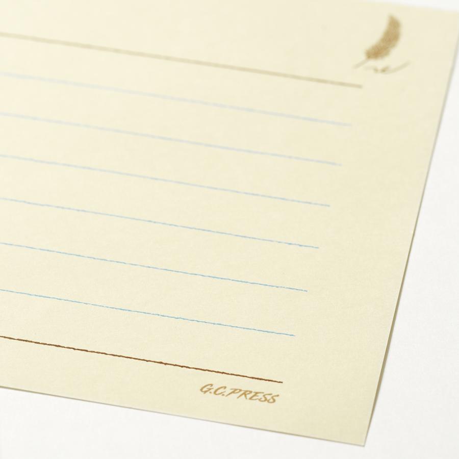 G.C.PRESS　ミニレターパッドセット　マイレターペーパー　ブルー｜レターセット 手紙 ビジネス 羽根ペン フォーマル お礼状 挨拶状 |  | 05