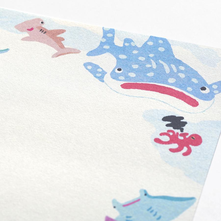 G.C.PRESS　ミニレターパッドセット　ストーリー　オブ　ザ　シー｜文房具 レターセット 海 魚 |  | 03