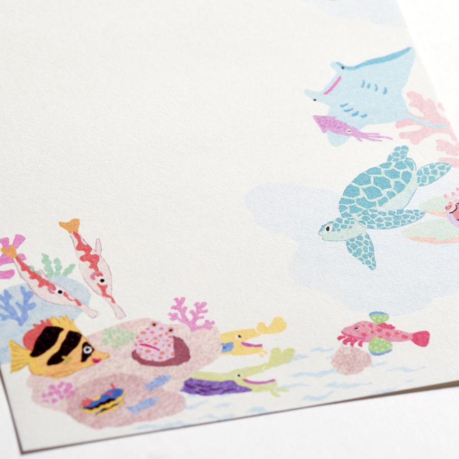 G.C.PRESS　ミニレターパッドセット　ストーリー　オブ　ザ　シー｜文房具 レターセット 海 魚 |  | 04