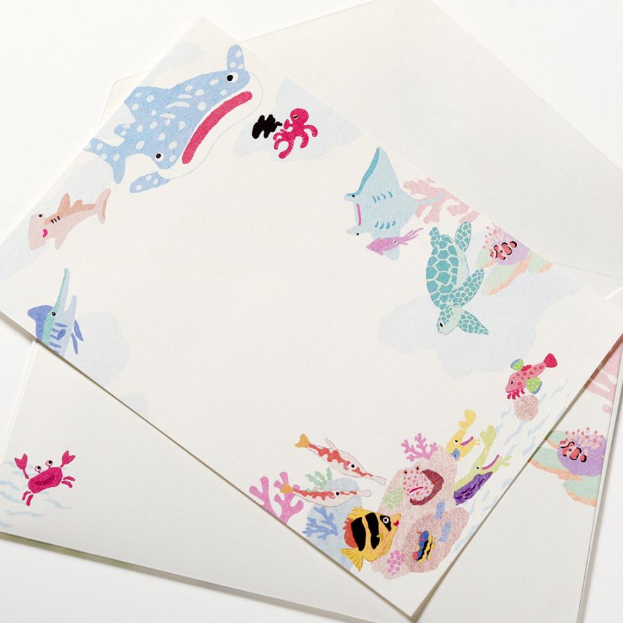 G.C.PRESS　ミニレターパッドセット　ストーリー　オブ　ザ　シー｜文房具 レターセット 海 魚 |  | 05