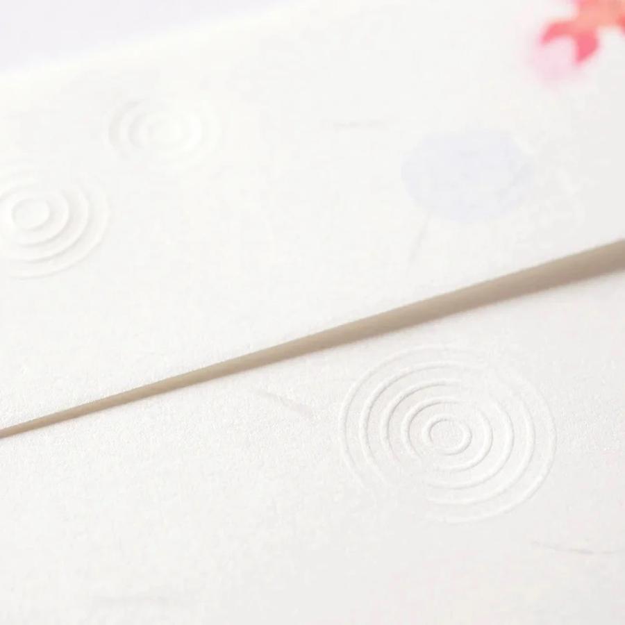 G.C.PRESS　便箋/封筒セット　ちぎり絵金魚　水紋｜文房具 封筒便箋セット レターセット 金魚 夏レター |  | 08