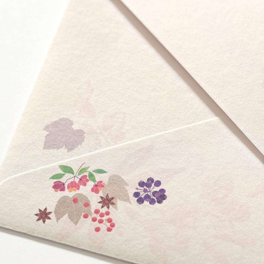 G.C.PRESS　便箋/封筒セット　サンシェール｜スイーツ ケーキ 花 秋 冬 クリスマス 松ぼっくり どんぐり 楓 プラタナス |  | 14