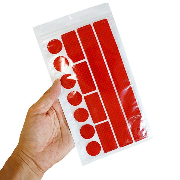 リフレクターシール 反射シール 13枚セット 反射シート 反射材 ステッカー リフレクター 送料無料 |  | 07