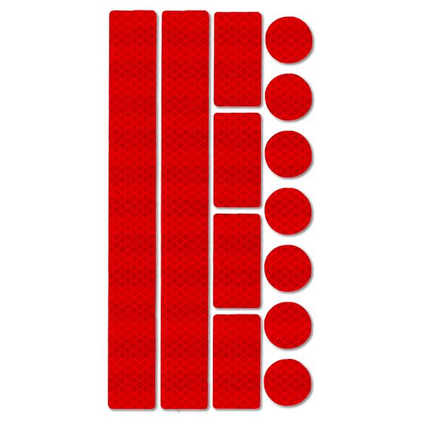 リフレクターシール 反射シール 13枚セット 反射シート 反射材 ステッカー リフレクター 送料無料 |  | 01