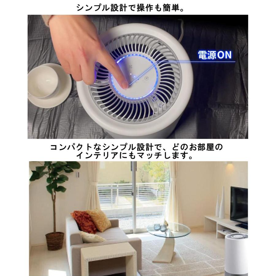 オゾン 空気清浄機 消臭 除菌 小型 タバコ ペット ウイルス HEPA