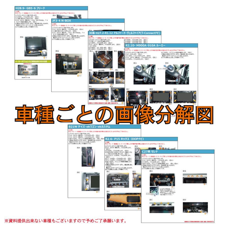 タント タフト ムーヴ キャンバス NMZN-Z73DS NMZN-W73D NMZN-Y73D