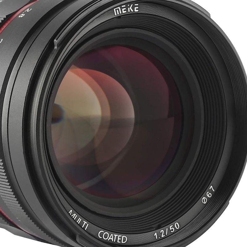 新入荷!!【日本未発売】 Meike 50mm F1.2 大口径マニュアルフォーカスフルフレームレンズ Sony FE Eマウントミラーレスカメラ A7RIII A7 【OCQ9040585664】(31520円)