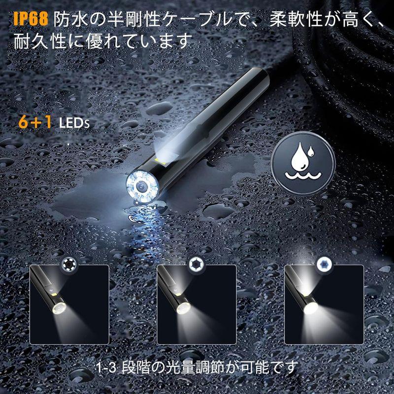 Hiacinto 360度電動回転 ファイバースコープ デジタル内視鏡 スコープカメラ 映像 直径8.0mmの工業用内視鏡 5.0インチIP 360度電動回転 ファイバースコープ デジタル内視鏡 スコープカメラ 映像 直径8 0mmの工業用内視鏡 0インチIP