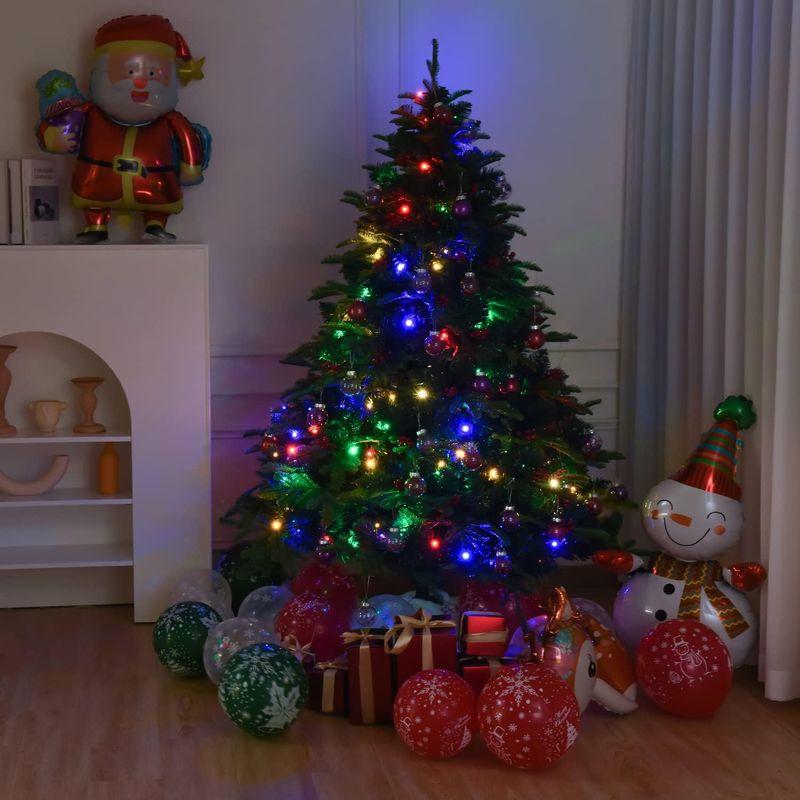 クリスマスツリー 枝大幅増量タイプ 赤い実付き、おしゃれなポリ成型葉混合クリスマスツリー 300CM KSBMA - 5