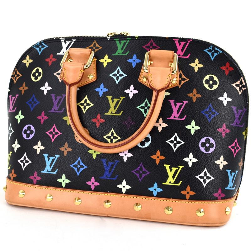 【希少】ルイヴィトン⭐アルマ【マルチカラー】ハンドバッグ⭐ブラック M92646 アルマ（LOUIS VUITTON） ルイヴィトン バッグ レディース