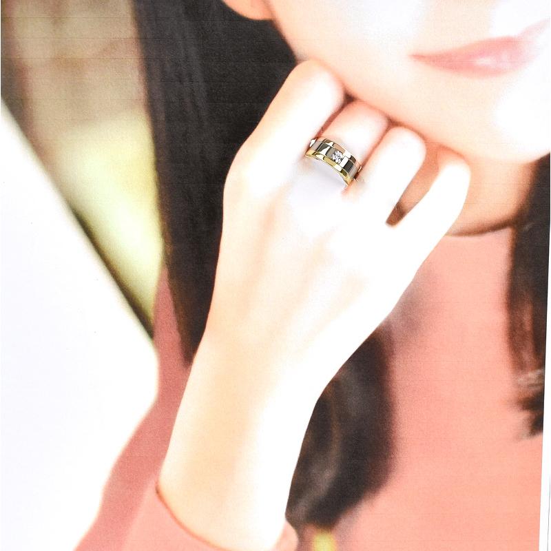 Cartier カルティエ 指輪 トリニティ K18スリーカラー 1Pダイヤ