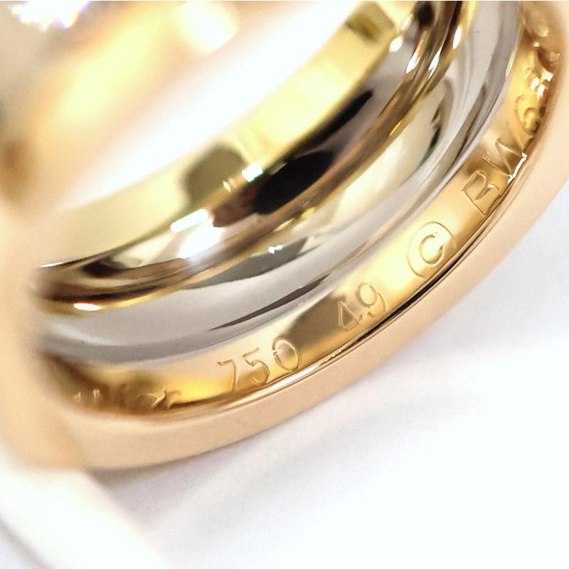 Cartier カルティエ 指輪 トリニティ K18スリーカラー 1Pダイヤ