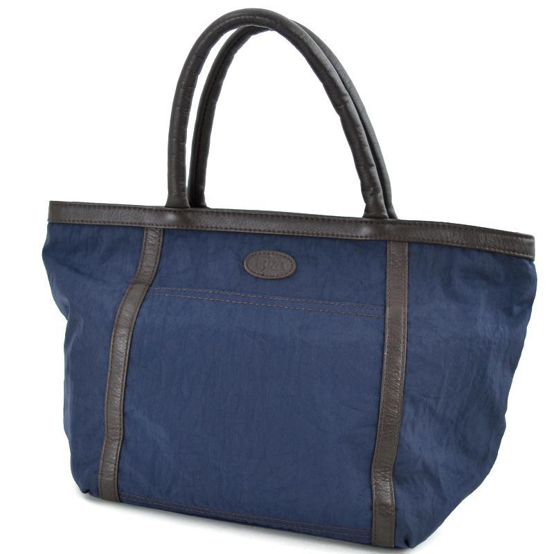 イビサ バッグ レディース トートバッグ ナイロン×レザー パッチワーク