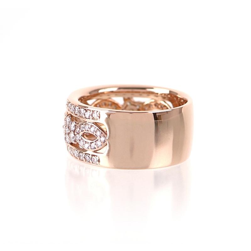 さくらダイヤモンド 指輪 鑑定書付き 13号 K18PG ダイヤ 0.156ct