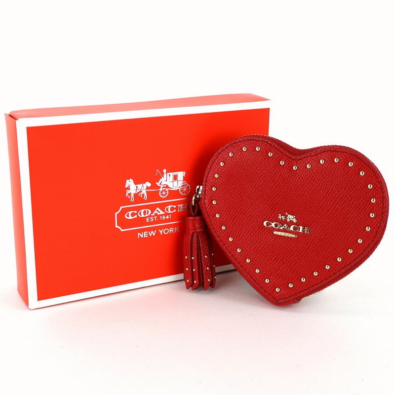 COACH（コーチ） コインケース 52773 エッジスタッズ ハートコイン