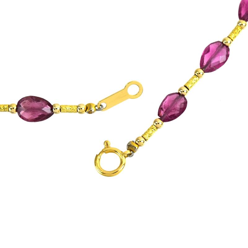 【k18 トルマリン ネックレス 金無垢】 Amazon | [Rta varuna] 【Rvaru】 K18 マルチカラー トルマリン