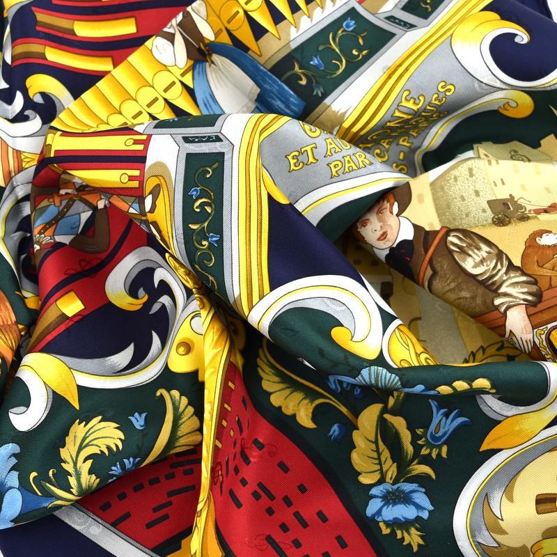 HERMES】カレ 90 超美品 スカーフ シルク 100% 箱付き - 小物 HERMES】カレ 90 超美品 スカーフ シルク 100% 箱付き - 小物
