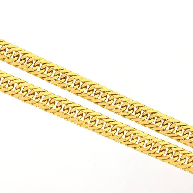 喜平 ネックレス 18金 八面トリプル喜平 K18YG 50cm 30.0g イエロー 