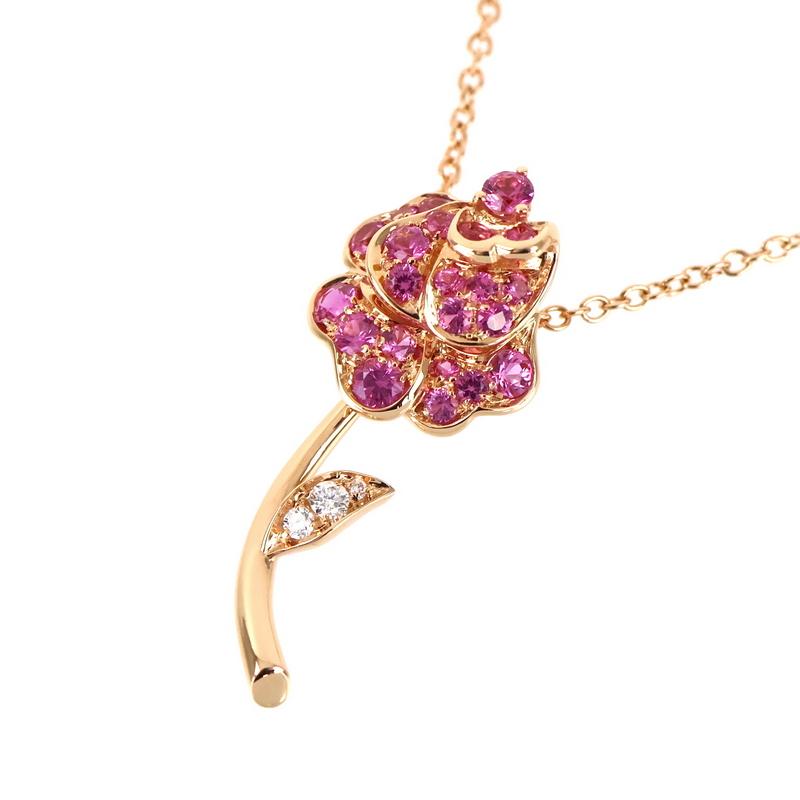 ピキョッティ ネックレスフラワーモチーフ 18k 18金 ピンクゴールド