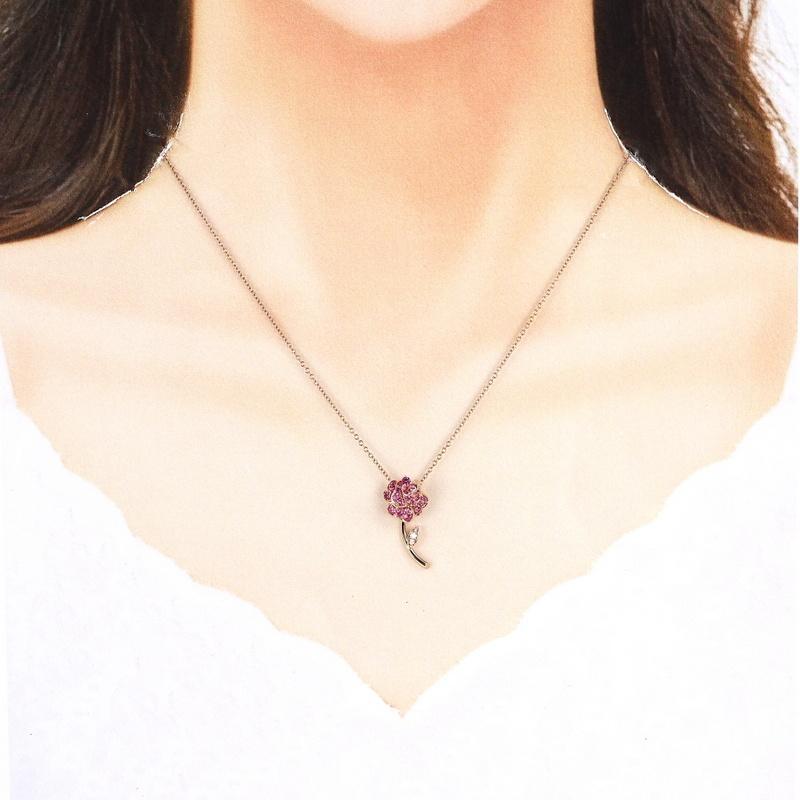 ピキョッティ ネックレスフラワーモチーフ 18k 18金 ピンクゴールド