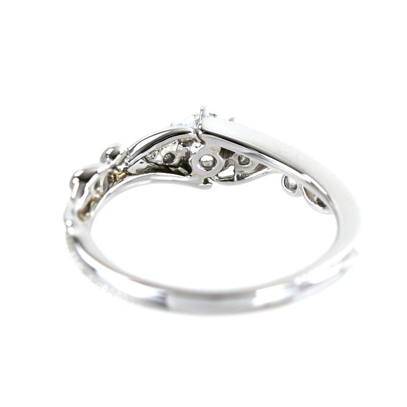指輪 レディース プラチナ900 ダイヤ 0.253ct 0.04ct 6号 ファッション 