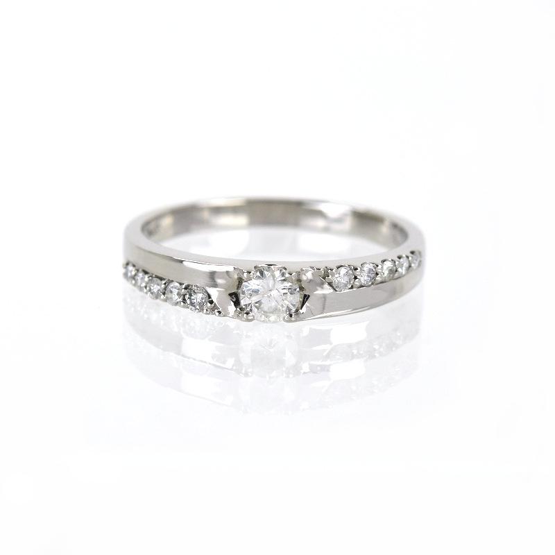 指輪 プラチナ900 レディース 13号 ダイヤリング ダイヤモンド 0.30ct