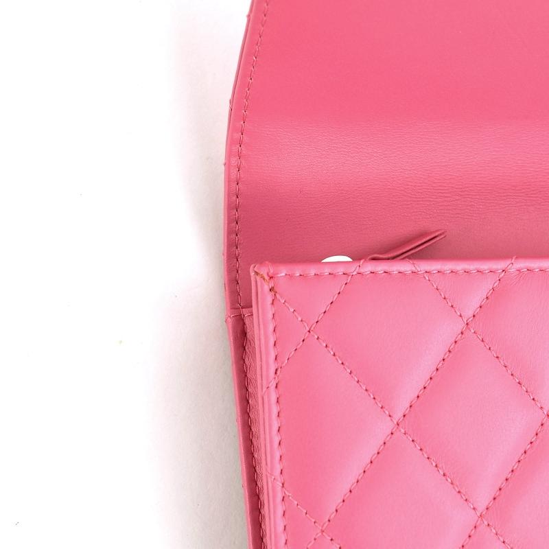 CHANEL シャネル マトラッセ 折り長財布 ピンク【Gカード有り】 マトラッセ シャネル 財布 レディース 二つ折り長財布 ピンク系