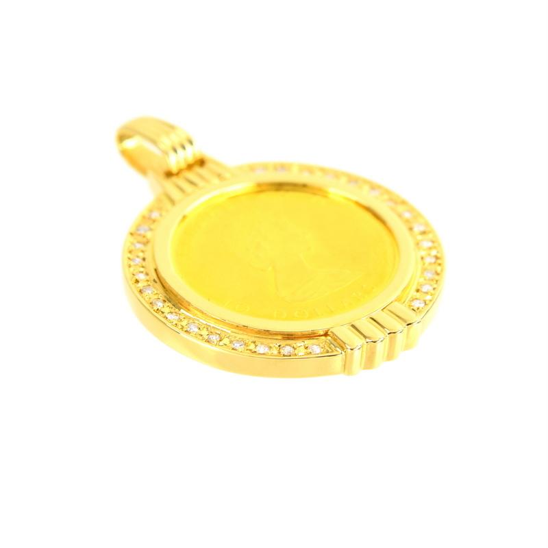 メイプルリーフ金貨1/4ozペンダントトップのみ 24K 18K