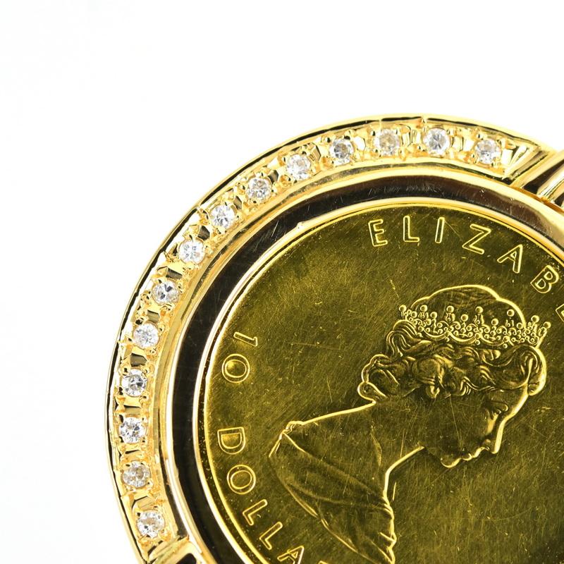 メイプルリーフ金貨　ペンダントトップ 楽天市場】メイプルリーフ金貨ペンダントトップ 1/10oz 2023年