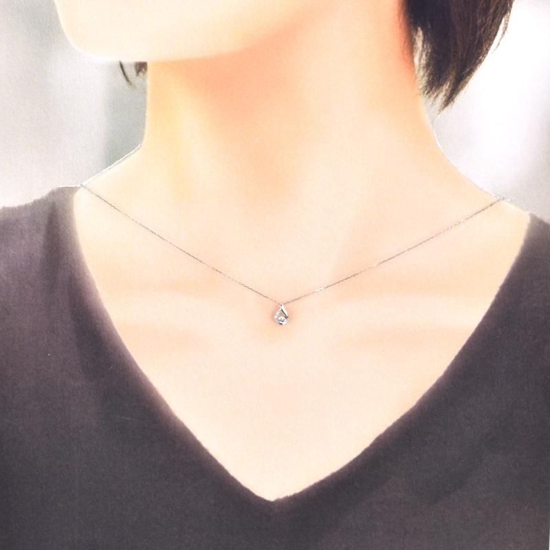 CANAL 4℃（カナルヨンドシー） ネックレス レディース 10金 K10WG 