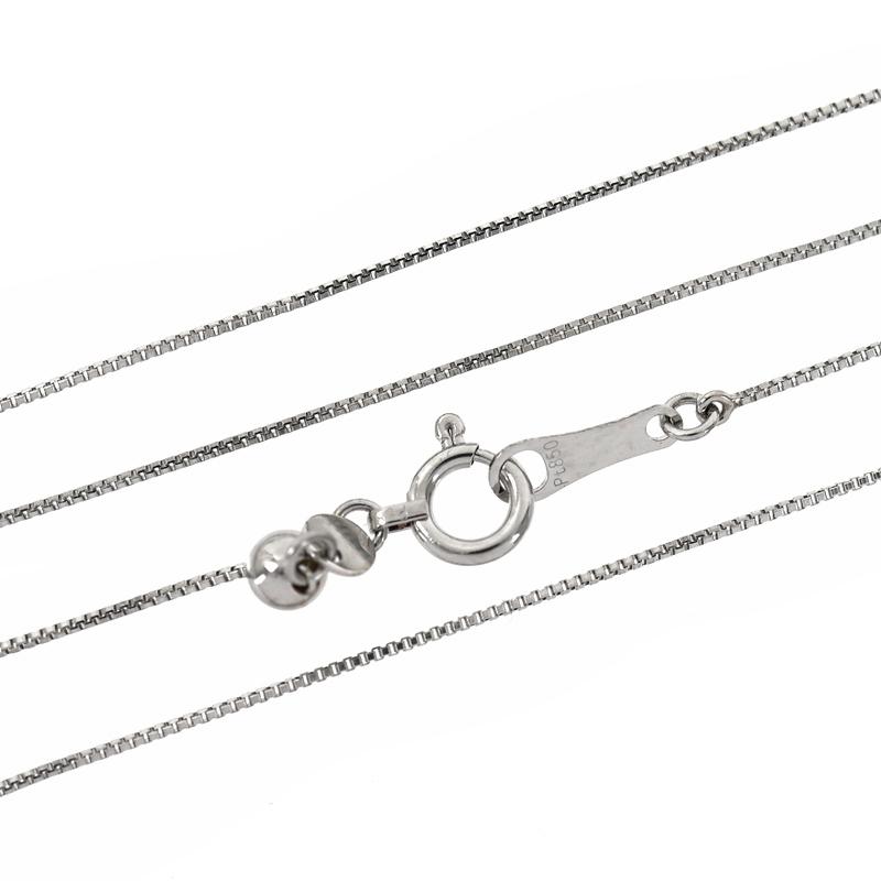 ベネチアン チェーン ネックレス Pt850 45cm 1.5g プラチナ850